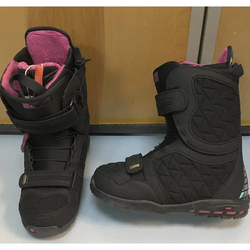 Burton Axel Snowboard Boots! 6.5  Black With Color Details  Excellent Condition